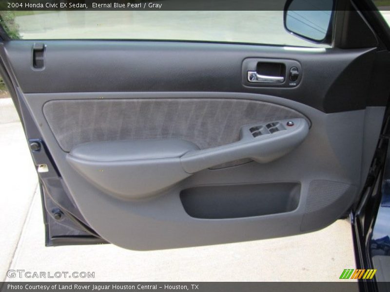 Eternal Blue Pearl / Gray 2004 Honda Civic EX Sedan