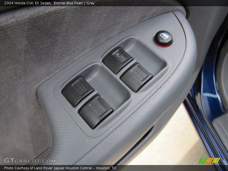 Eternal Blue Pearl / Gray 2004 Honda Civic EX Sedan