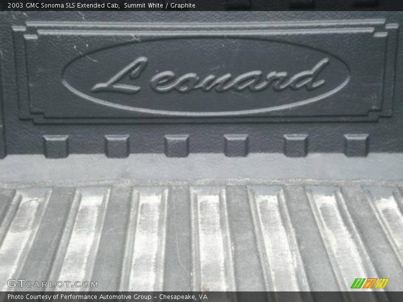 Summit White / Graphite 2003 GMC Sonoma SLS Extended Cab