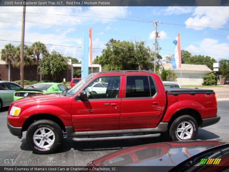 Red Fire / Medium Pebble 2005 Ford Explorer Sport Trac XLT