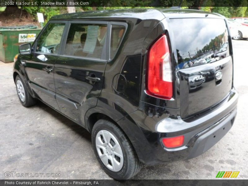 Shadow Black / Black Cloth 2012 Kia Soul 1.6