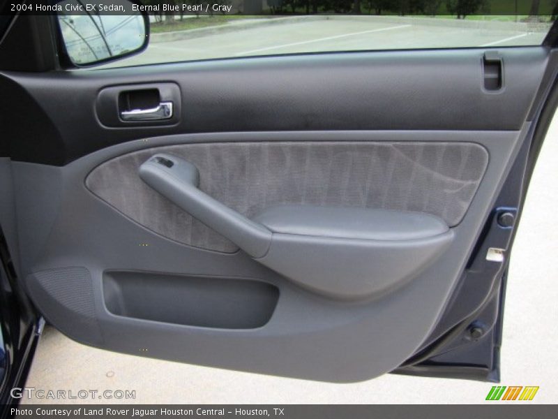Eternal Blue Pearl / Gray 2004 Honda Civic EX Sedan