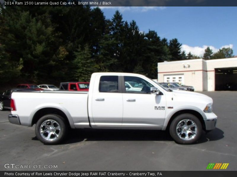 Bright White / Black 2014 Ram 1500 Laramie Quad Cab 4x4