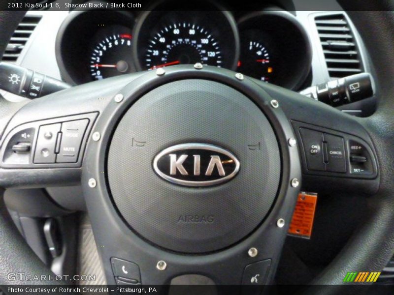 Shadow Black / Black Cloth 2012 Kia Soul 1.6