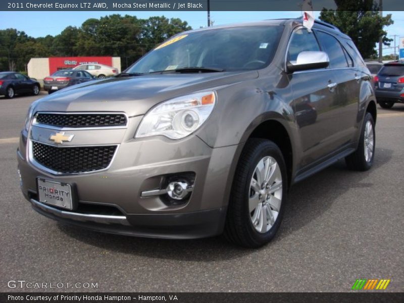 Mocha Steel Metallic / Jet Black 2011 Chevrolet Equinox LTZ AWD