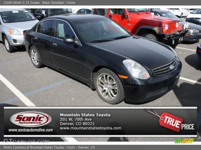 Black Obsidian / Stone 2006 Infiniti G 35 Sedan