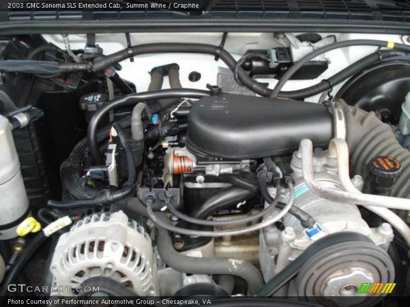 Summit White / Graphite 2003 GMC Sonoma SLS Extended Cab