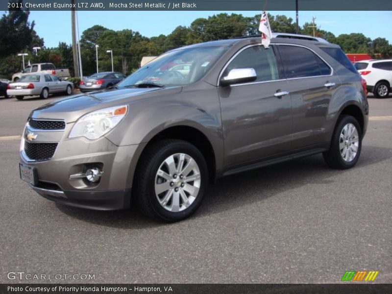 Mocha Steel Metallic / Jet Black 2011 Chevrolet Equinox LTZ AWD