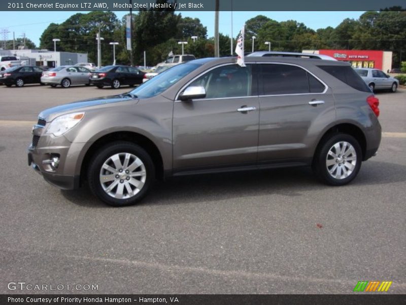 Mocha Steel Metallic / Jet Black 2011 Chevrolet Equinox LTZ AWD