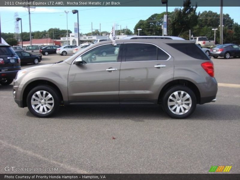Mocha Steel Metallic / Jet Black 2011 Chevrolet Equinox LTZ AWD