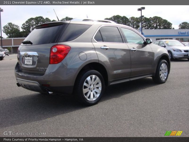 Mocha Steel Metallic / Jet Black 2011 Chevrolet Equinox LTZ AWD