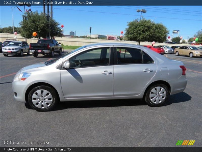 Classic Silver Metallic / Dark Gray 2012 Toyota Yaris Sedan