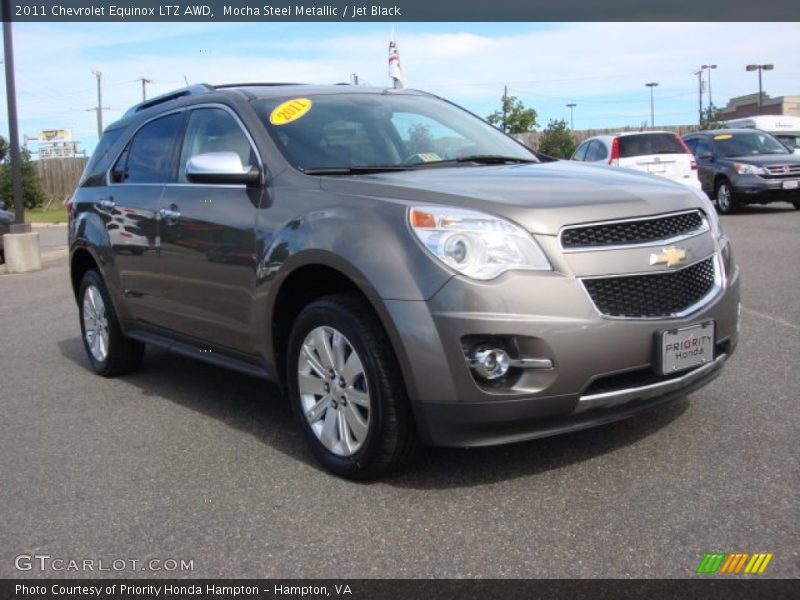 Mocha Steel Metallic / Jet Black 2011 Chevrolet Equinox LTZ AWD