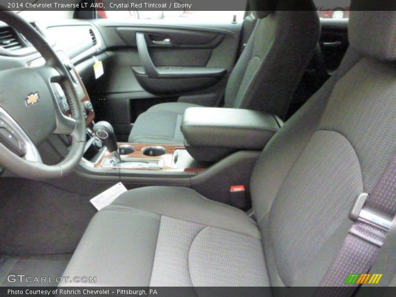 Crystal Red Tintcoat / Ebony 2014 Chevrolet Traverse LT AWD