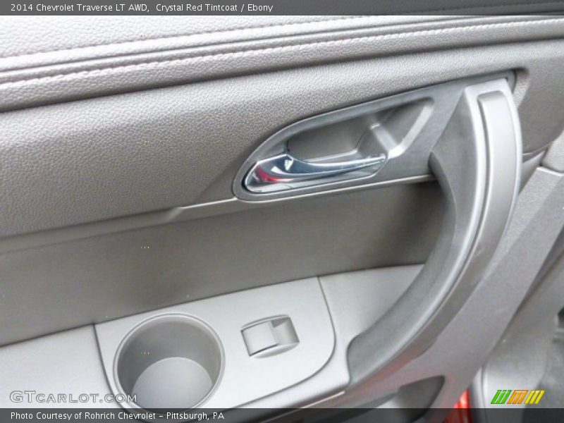 Crystal Red Tintcoat / Ebony 2014 Chevrolet Traverse LT AWD