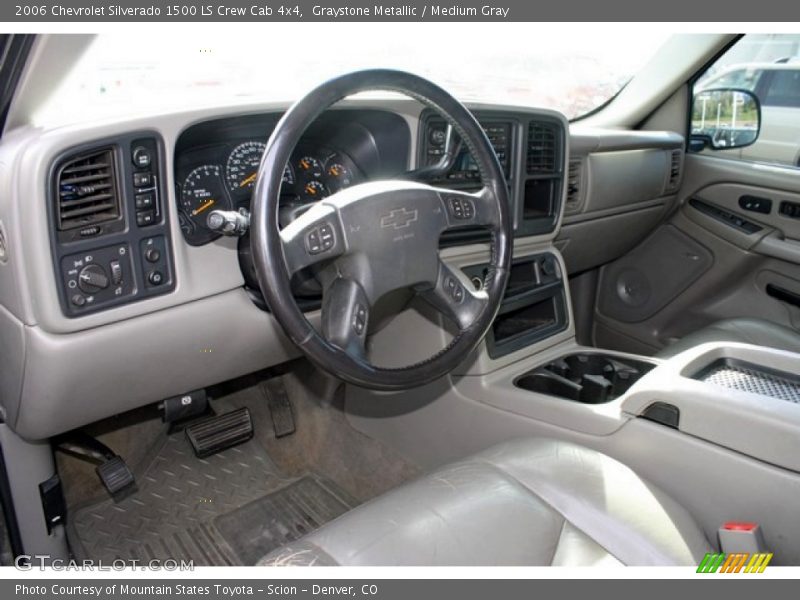 Graystone Metallic / Medium Gray 2006 Chevrolet Silverado 1500 LS Crew Cab 4x4