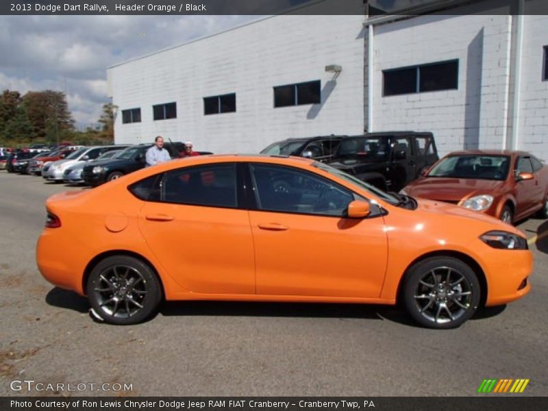 Header Orange / Black 2013 Dodge Dart Rallye