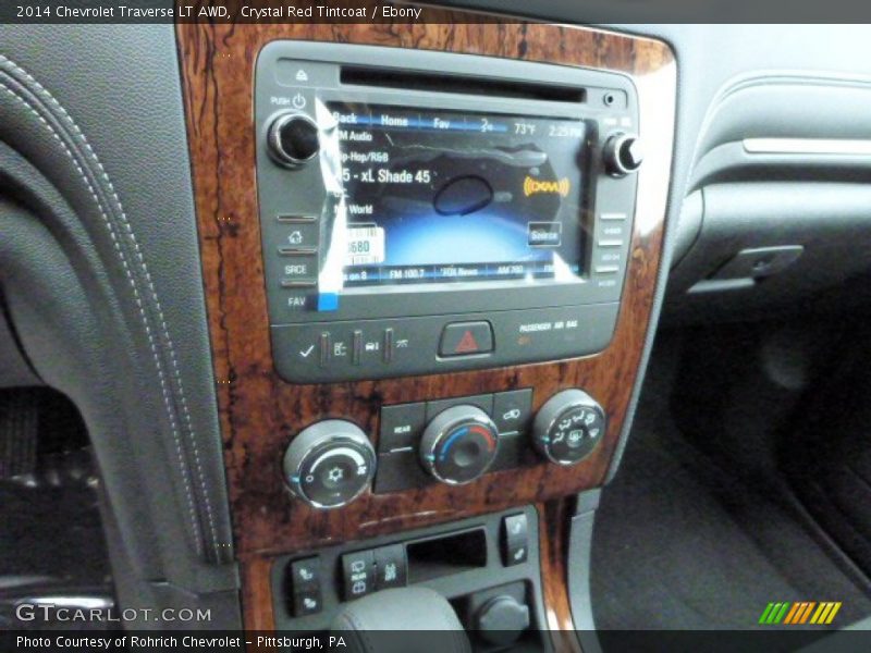 Crystal Red Tintcoat / Ebony 2014 Chevrolet Traverse LT AWD