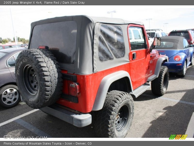 Flame Red / Dark Slate Gray 2005 Jeep Wrangler X 4x4
