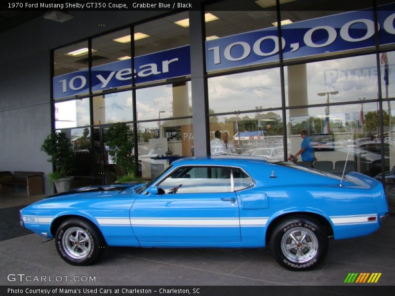 Grabber Blue / Black 1970 Ford Mustang Shelby GT350 Coupe