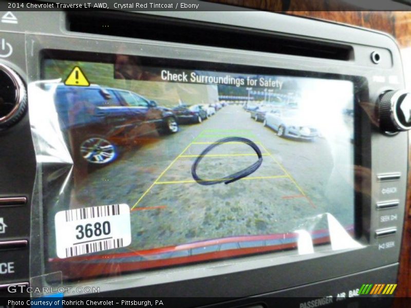 Crystal Red Tintcoat / Ebony 2014 Chevrolet Traverse LT AWD