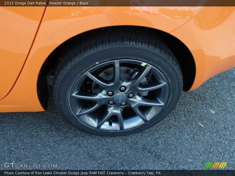 Header Orange / Black 2013 Dodge Dart Rallye