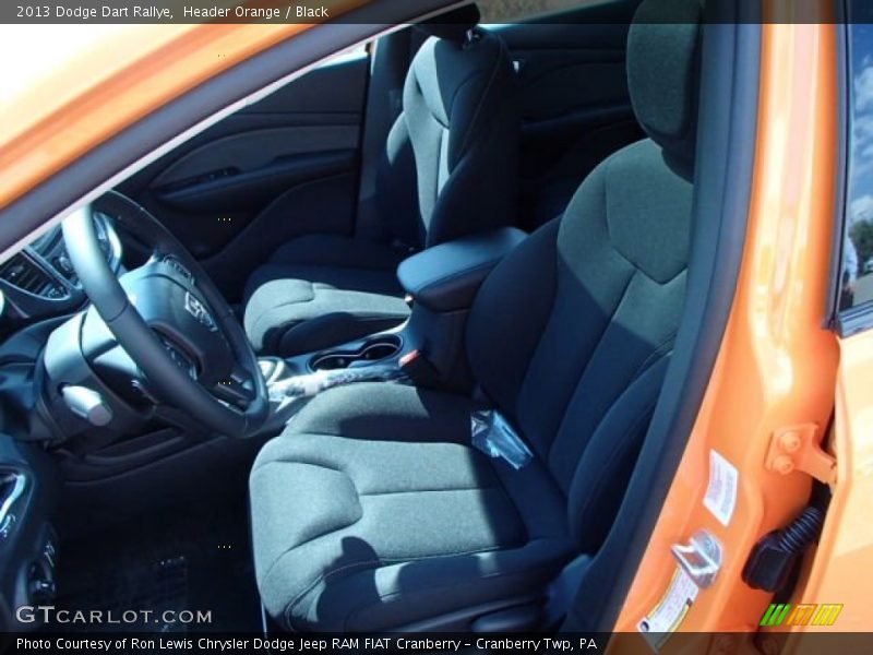 Header Orange / Black 2013 Dodge Dart Rallye