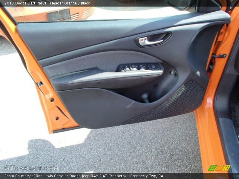 Header Orange / Black 2013 Dodge Dart Rallye