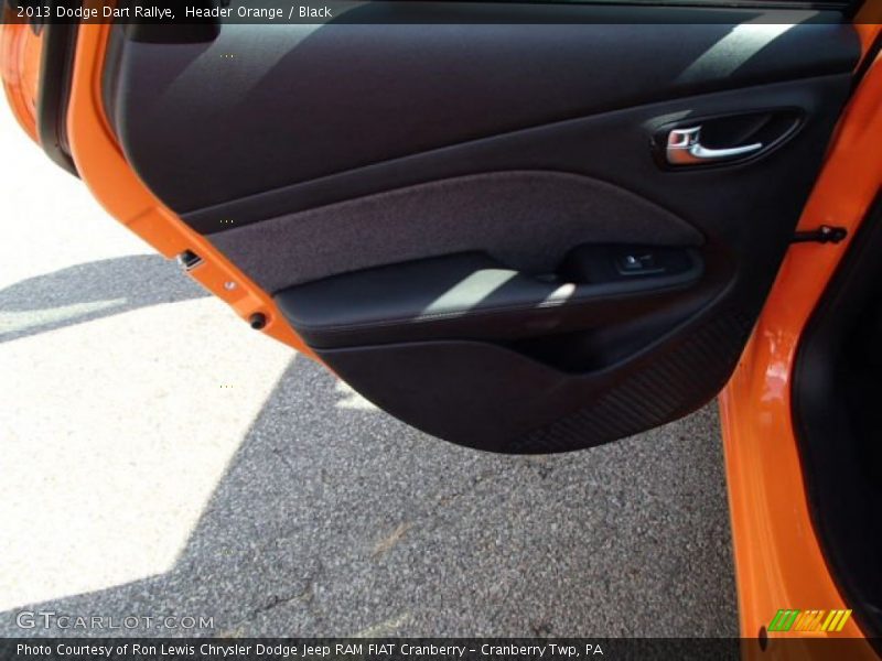 Header Orange / Black 2013 Dodge Dart Rallye