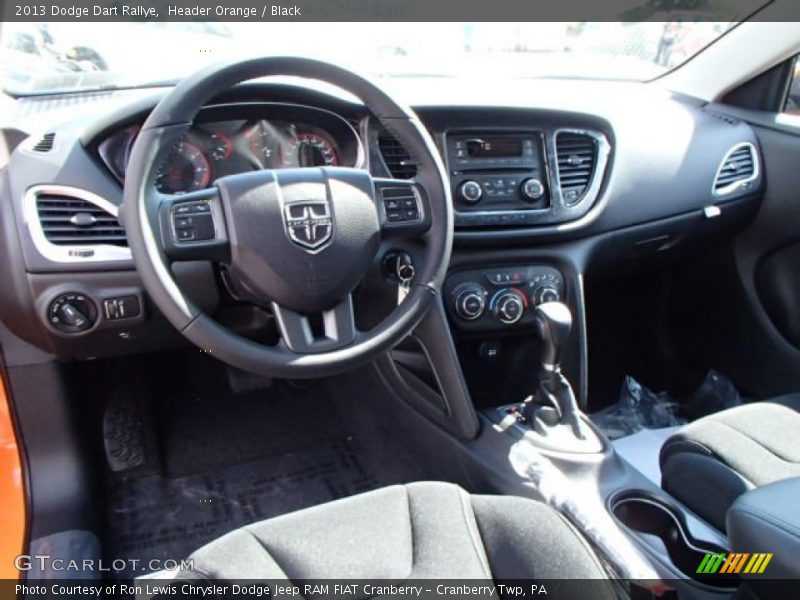 Header Orange / Black 2013 Dodge Dart Rallye