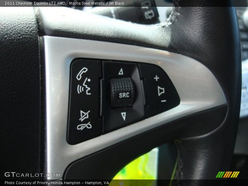 Mocha Steel Metallic / Jet Black 2011 Chevrolet Equinox LTZ AWD