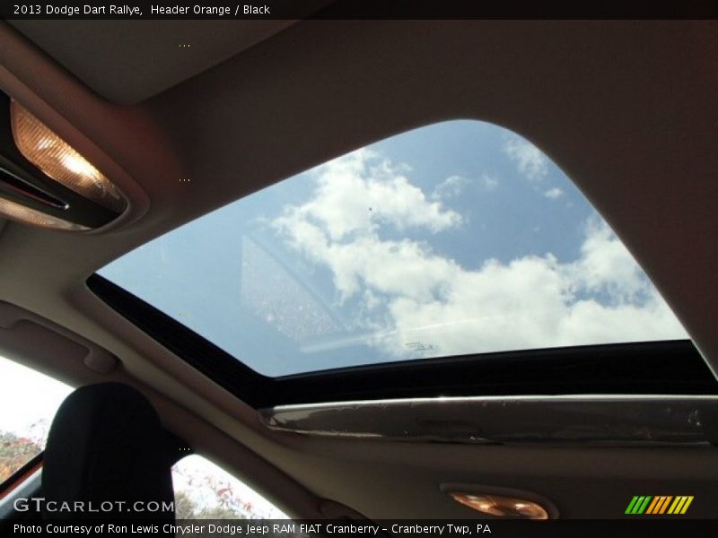 Header Orange / Black 2013 Dodge Dart Rallye