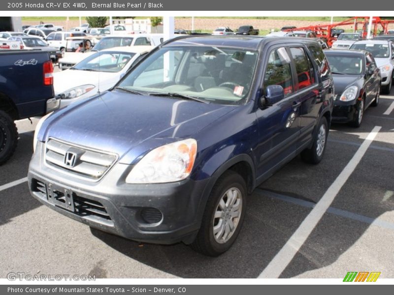 Eternal Blue Pearl / Black 2005 Honda CR-V EX 4WD