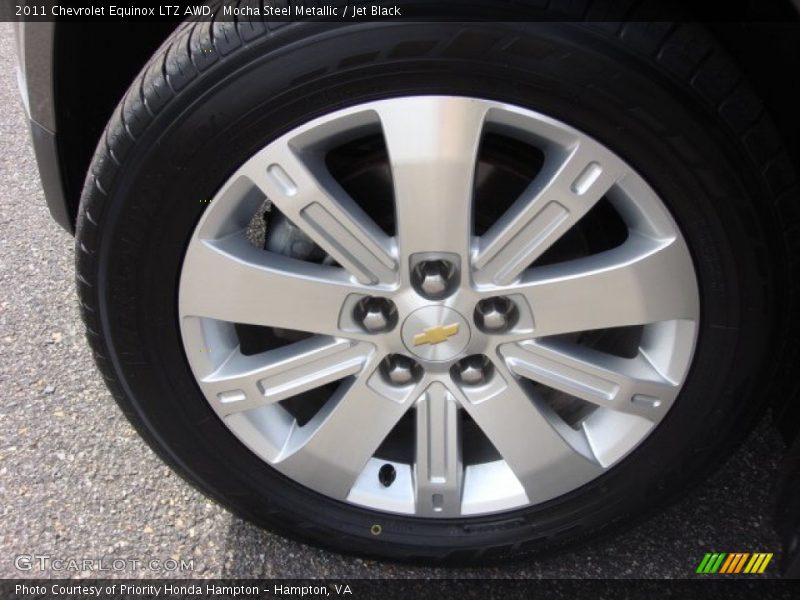 Mocha Steel Metallic / Jet Black 2011 Chevrolet Equinox LTZ AWD