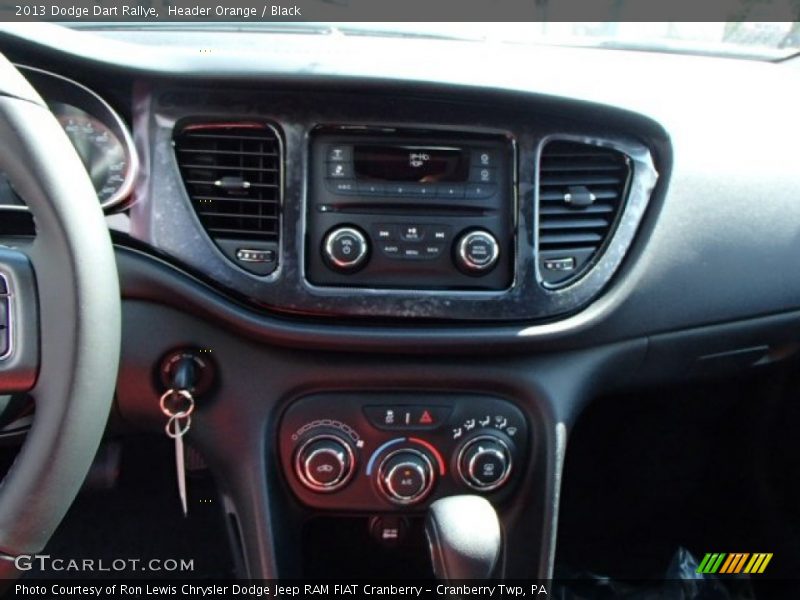 Header Orange / Black 2013 Dodge Dart Rallye