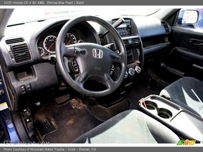 Eternal Blue Pearl / Black 2005 Honda CR-V EX 4WD