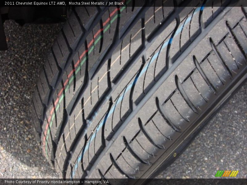 Mocha Steel Metallic / Jet Black 2011 Chevrolet Equinox LTZ AWD