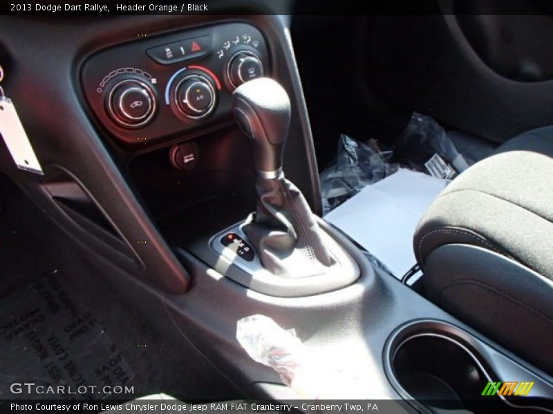 Header Orange / Black 2013 Dodge Dart Rallye