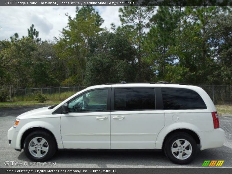 Stone White / Medium Slate Gray/Light Shale 2010 Dodge Grand Caravan SE