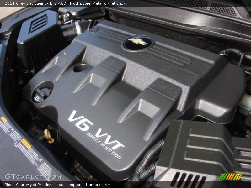 Mocha Steel Metallic / Jet Black 2011 Chevrolet Equinox LTZ AWD