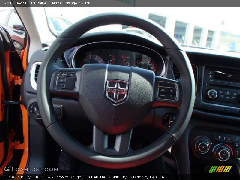 Header Orange / Black 2013 Dodge Dart Rallye