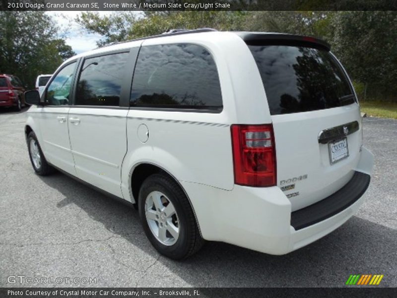 Stone White / Medium Slate Gray/Light Shale 2010 Dodge Grand Caravan SE