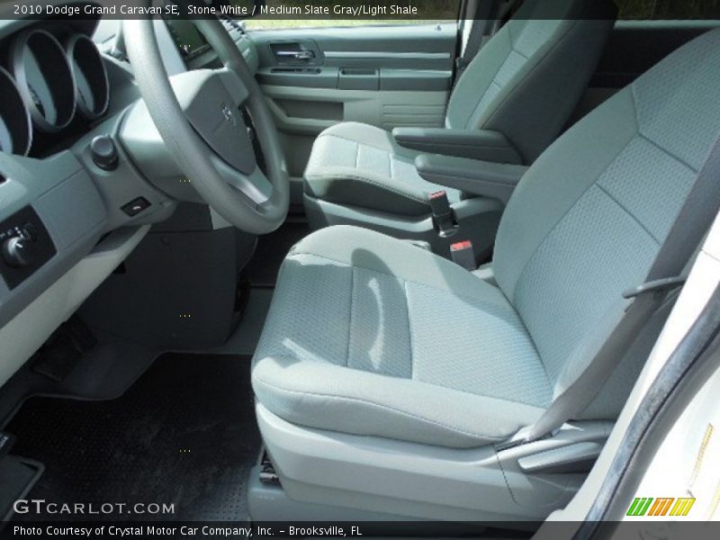 Stone White / Medium Slate Gray/Light Shale 2010 Dodge Grand Caravan SE
