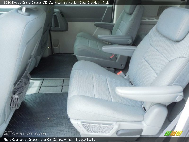 Stone White / Medium Slate Gray/Light Shale 2010 Dodge Grand Caravan SE