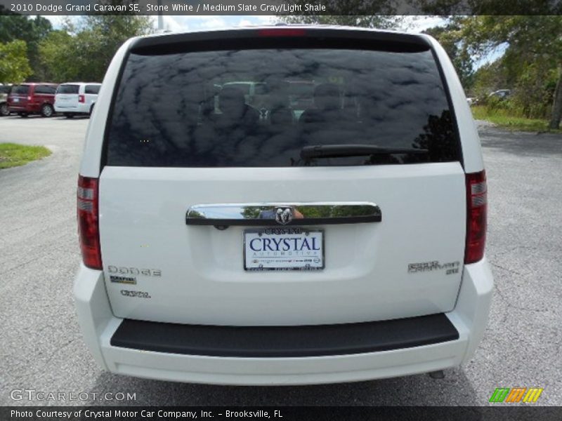 Stone White / Medium Slate Gray/Light Shale 2010 Dodge Grand Caravan SE
