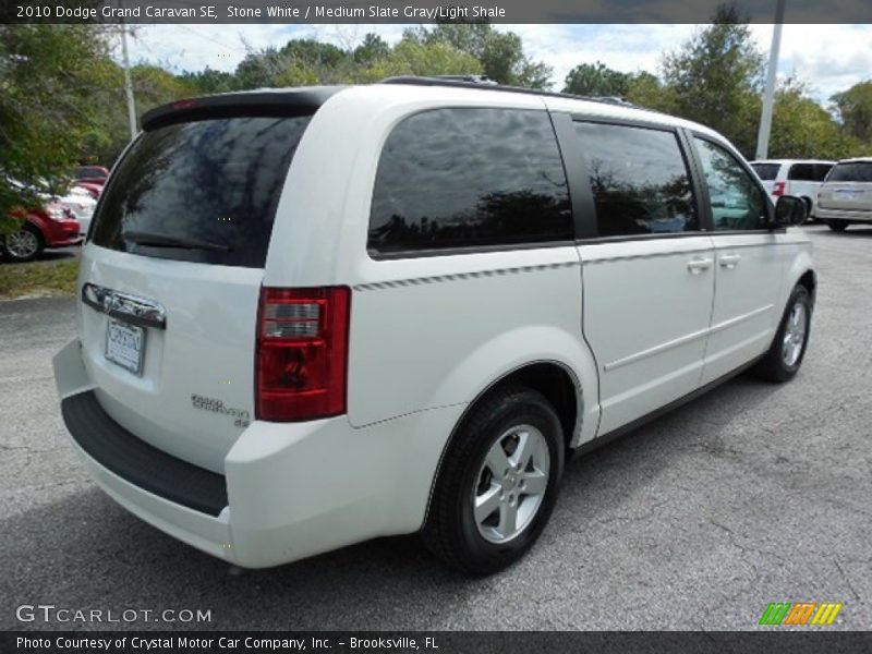 Stone White / Medium Slate Gray/Light Shale 2010 Dodge Grand Caravan SE