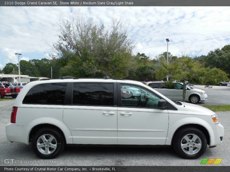 Stone White / Medium Slate Gray/Light Shale 2010 Dodge Grand Caravan SE