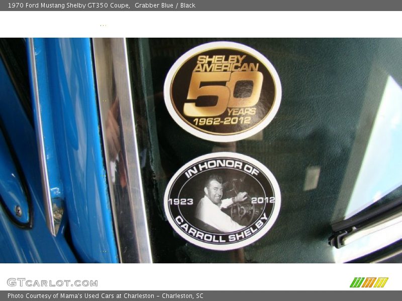 Grabber Blue / Black 1970 Ford Mustang Shelby GT350 Coupe