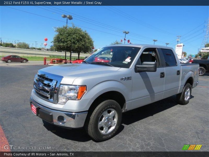 Ingot Silver Metallic / Steel Gray 2012 Ford F150 XL SuperCrew