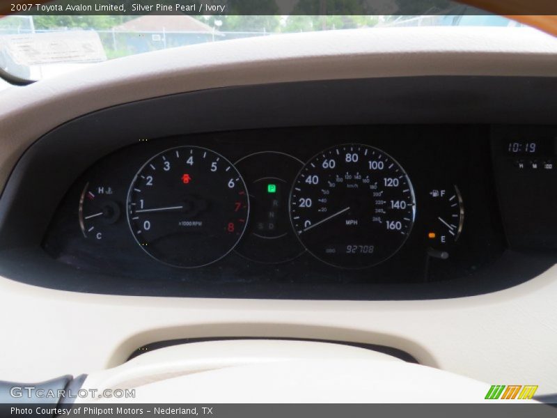 Silver Pine Pearl / Ivory 2007 Toyota Avalon Limited